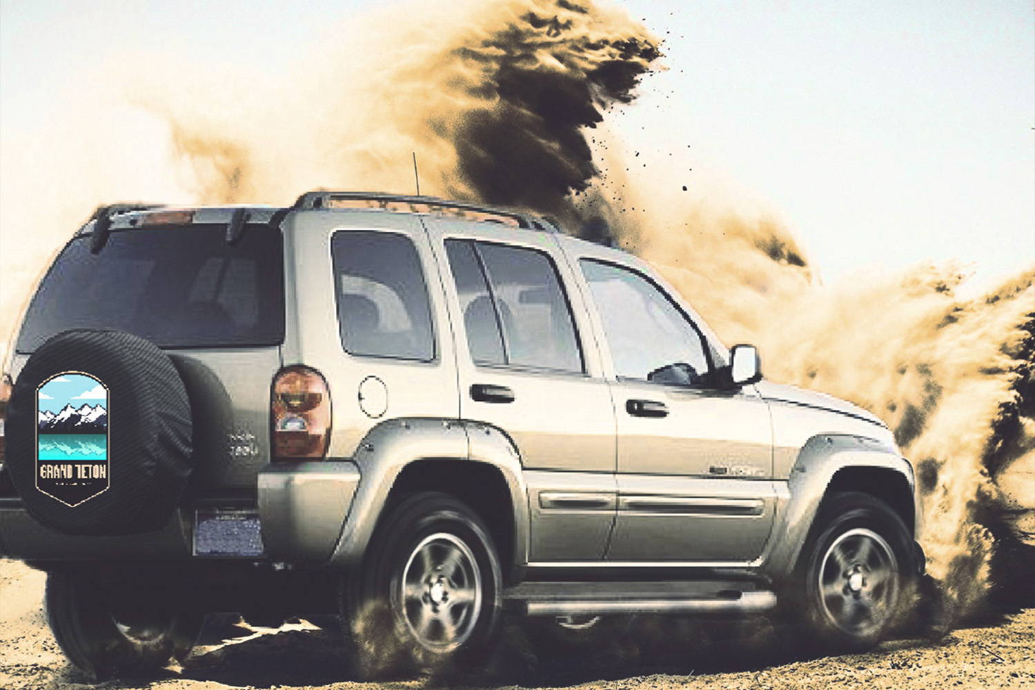 Jeep liberty hard outlet spare tire cover